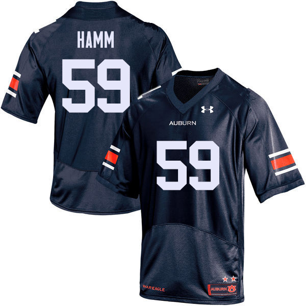 Auburn Tigers Men's Brodarious Hamm #59 Navy Under Armour Stitched College NCAA Authentic Football Jersey YUV8574WW